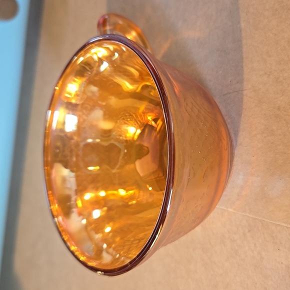 Vintage Federal Glass Compant Teacup In Marigold - Picture 2 of 6